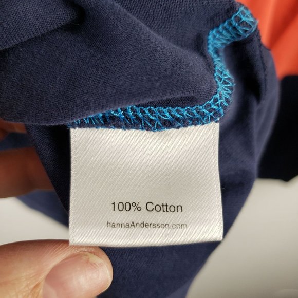 Hannah Anderson Girl's Size 120 Twirl Colorblock Dress Tank Sleeve 100% Cotton - Picture 6 of 7